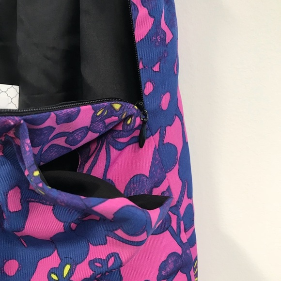 Pim + Larkin Mini Skirt Womens Size XS Floral Print Purple and Blue NWT - Picture 5 of 7
